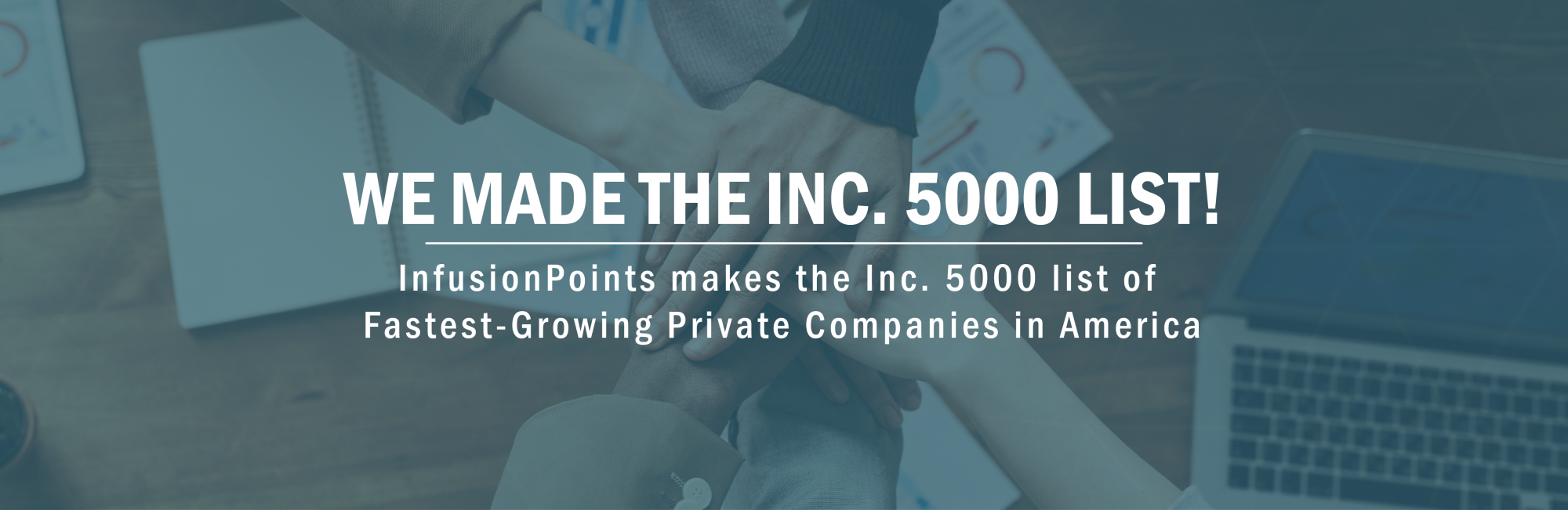 InfusionPoints Makes Inc. 5000 List of Fastest-Growing Companies in America