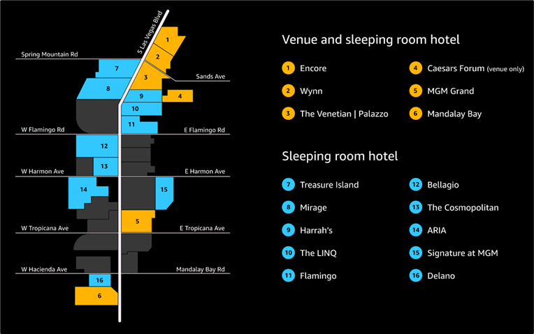 re:Invent Campus Map.