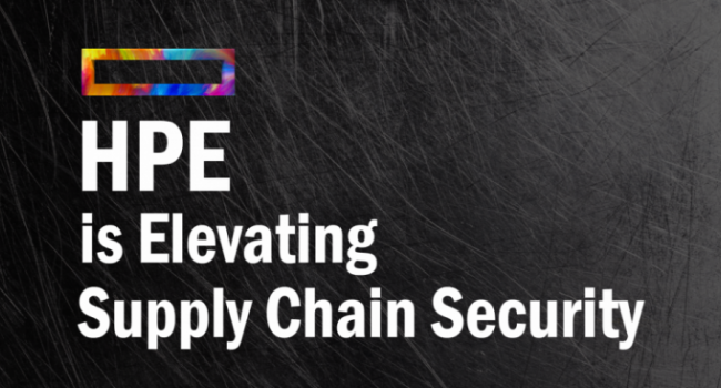 HPE is Elevating Supply Chain Security
